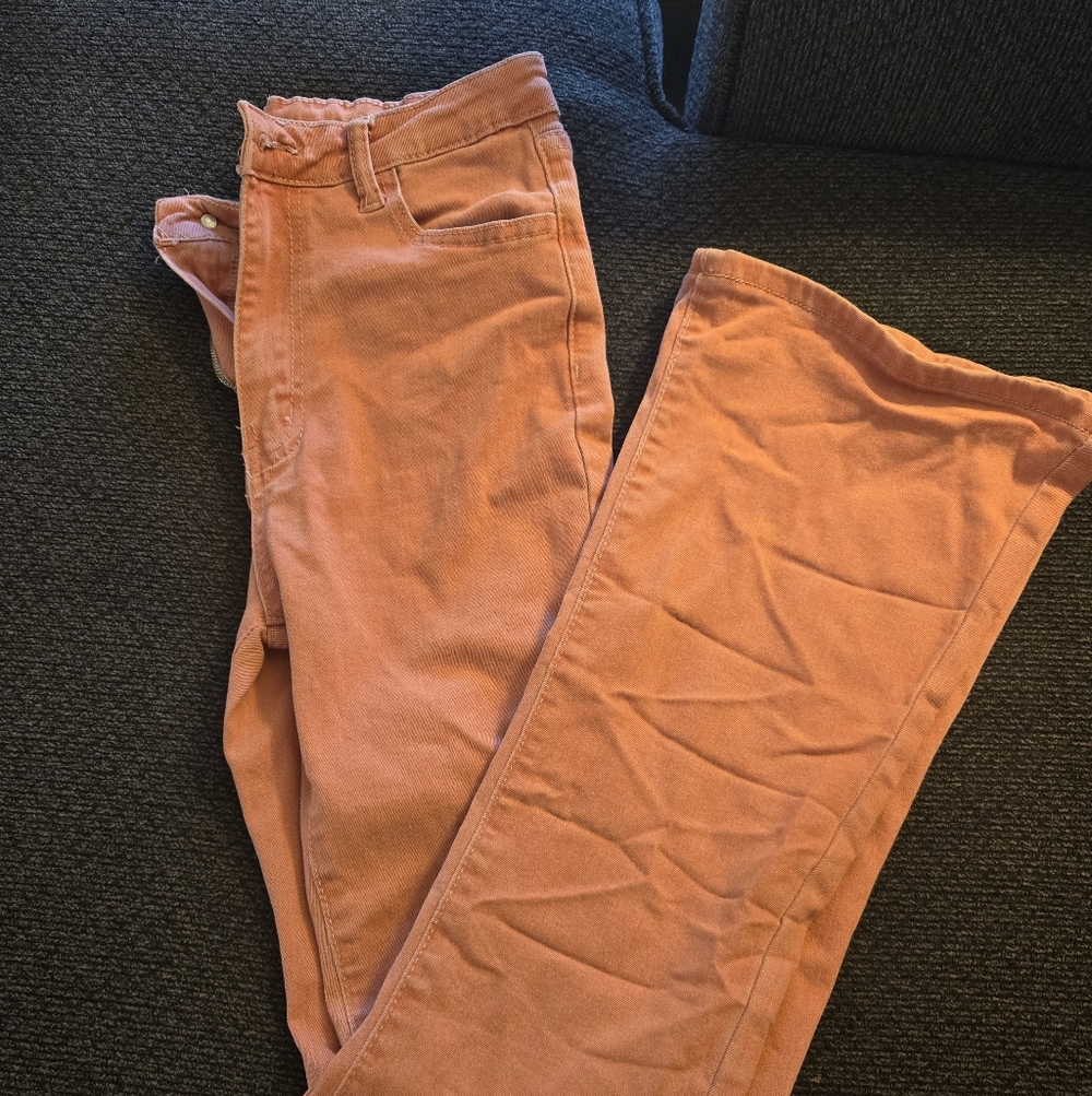 SHEIN Coral Flare Jeans